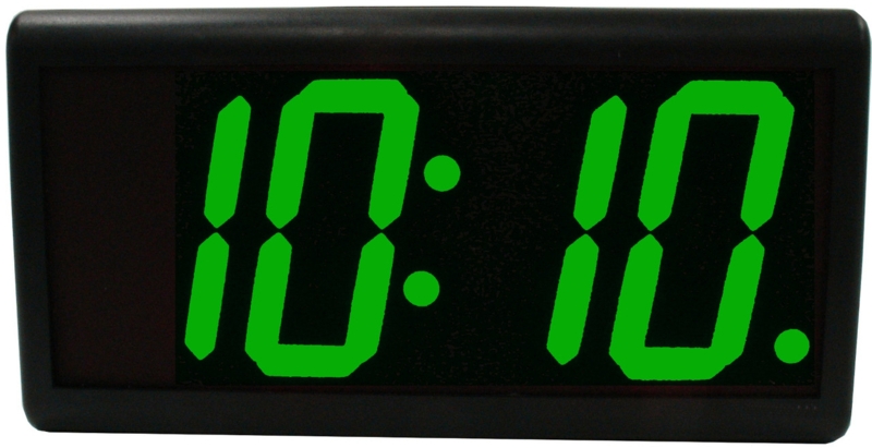 Large Green LED Slim Digital Wall Clock
