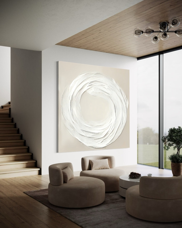 Large Impasto Wall Art: Abstract Textured Canvas Painting