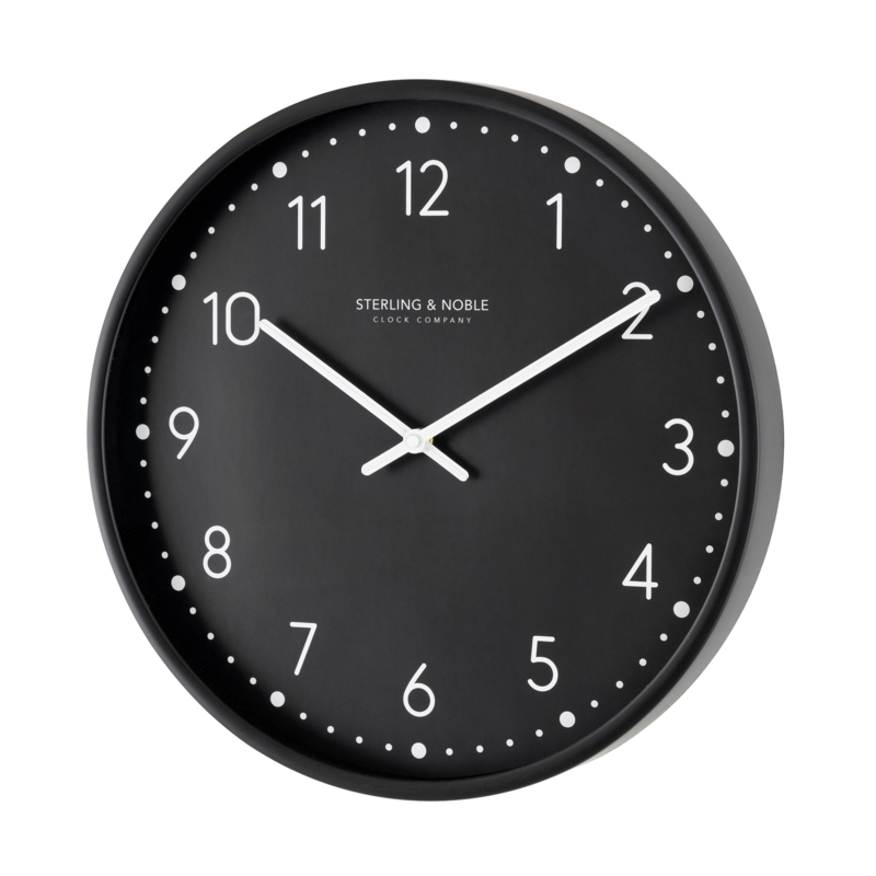 Large Wall Clock, High-Contrast with Oversized Numerals