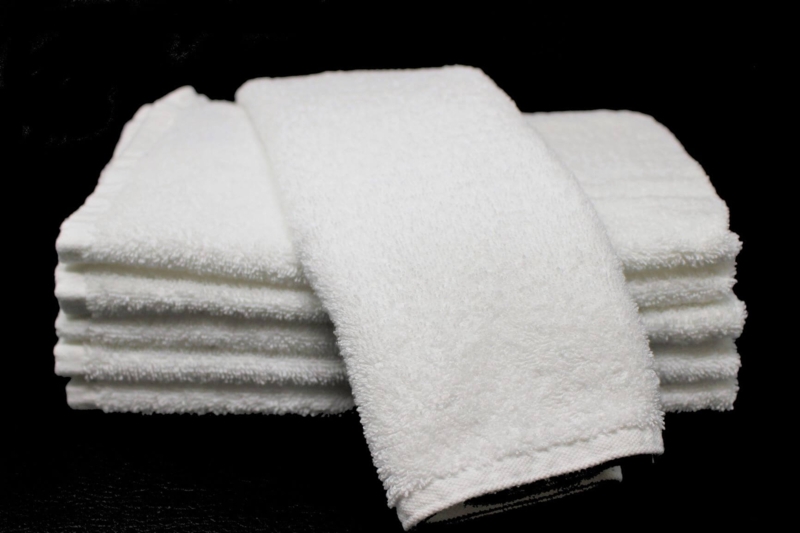 Light Gray Honeycomb Weave Hand Towel, Spa-Style Textured Linen
