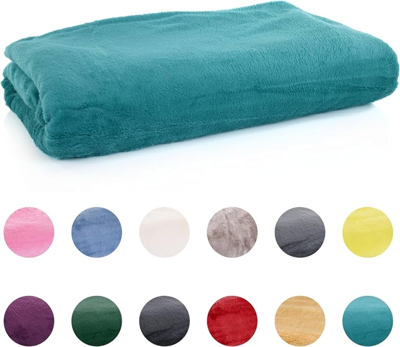 Long Pile Shaggy Throw Blanket, Sage Green, Cozy and Warm (58 chars)