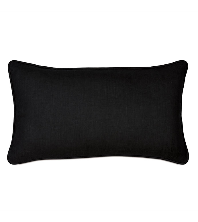 Lumbar Pillow Flange Edge Inset Border Tailored Design