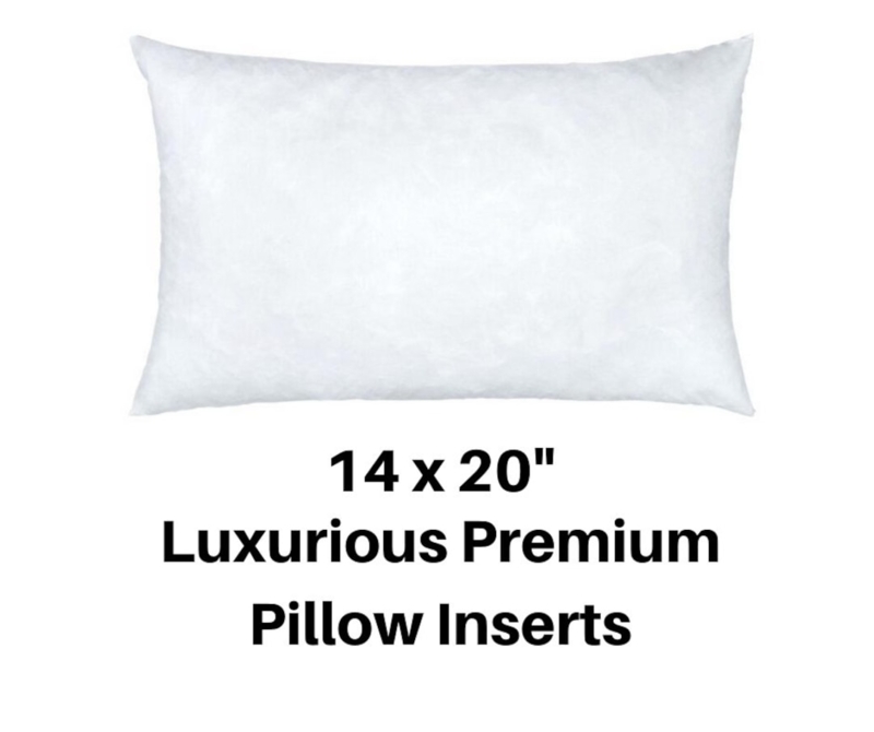 Lumbar Pillow Insert, Clean White Form in Styled Bedroom Arrangement