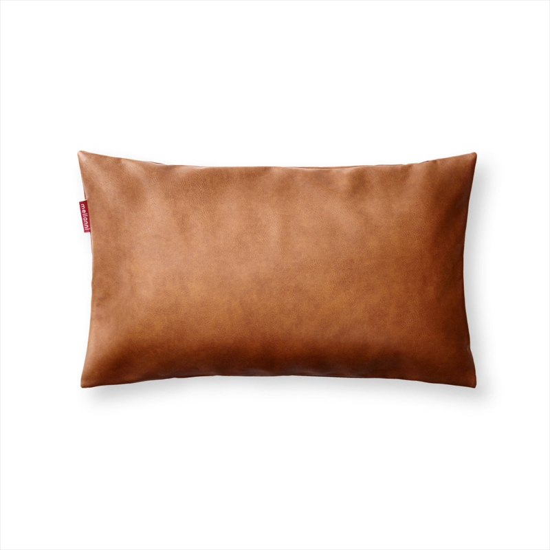 Lumbar Throw Pillow: Faux Leather Rectangle, Contemporary Sofa Decor