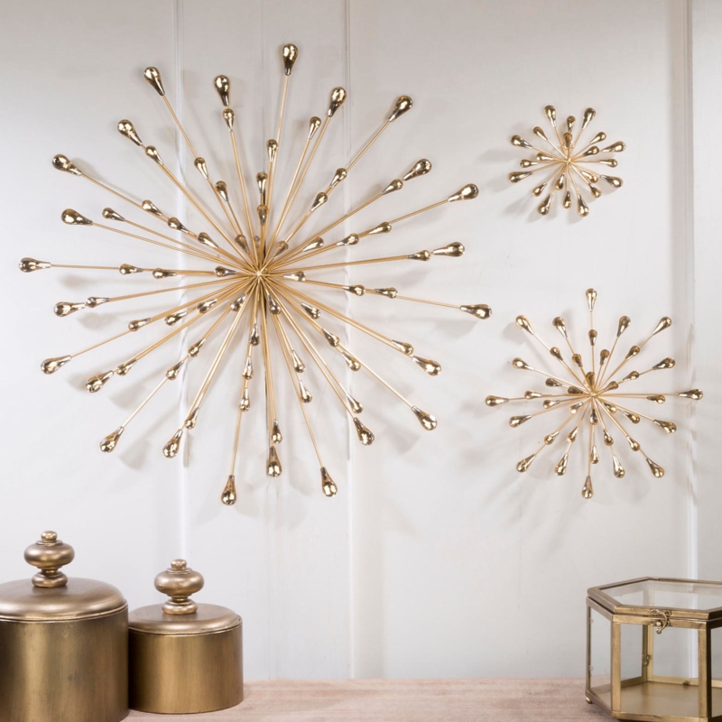 Mid-Century Modern Wall Art with Starburst Design