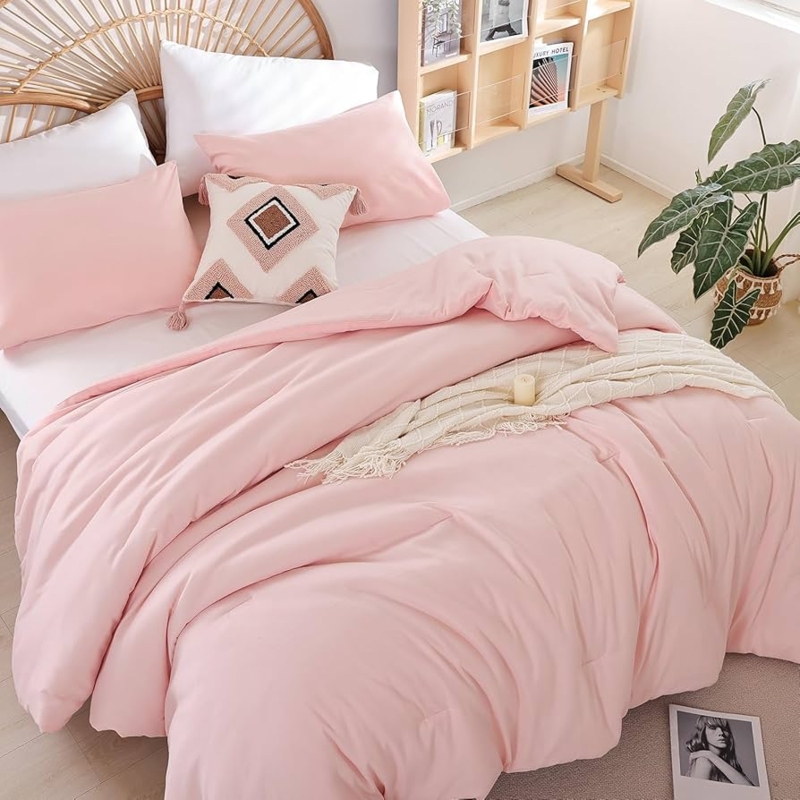 Minimalist Comforter Set in Soft Microfiber with Smooth Texture