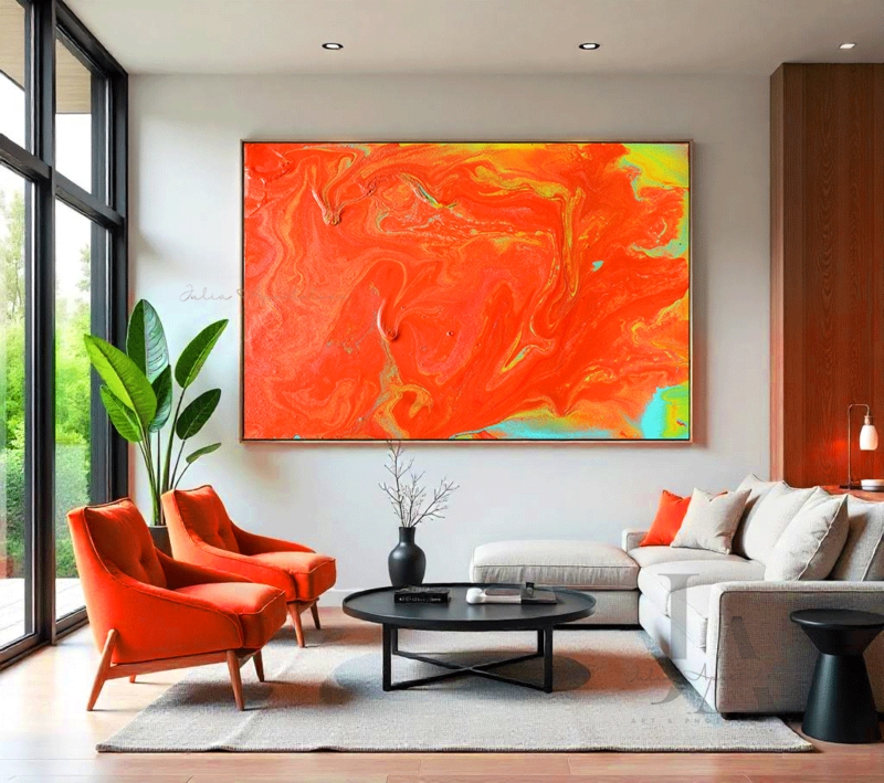 Minimalist Geometric Wall Art Canvas Bold Shapes Unframed