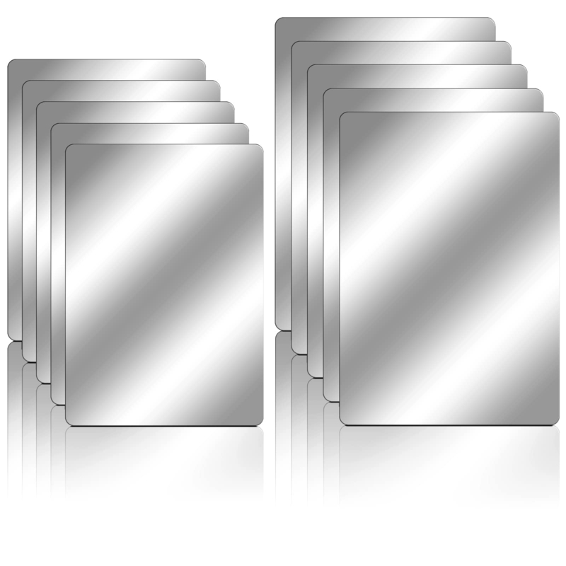 Mirror Tiles Shatterproof Plastic with Rounded Corners Flexible