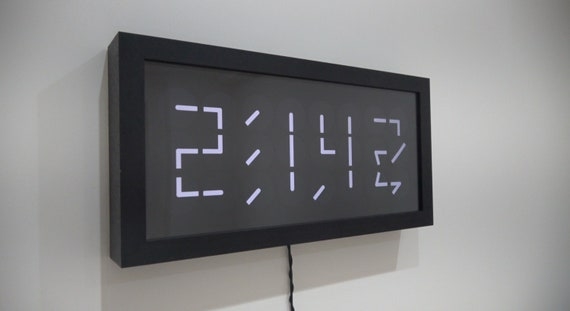 Modern 3D White LED Digital Wall Clock