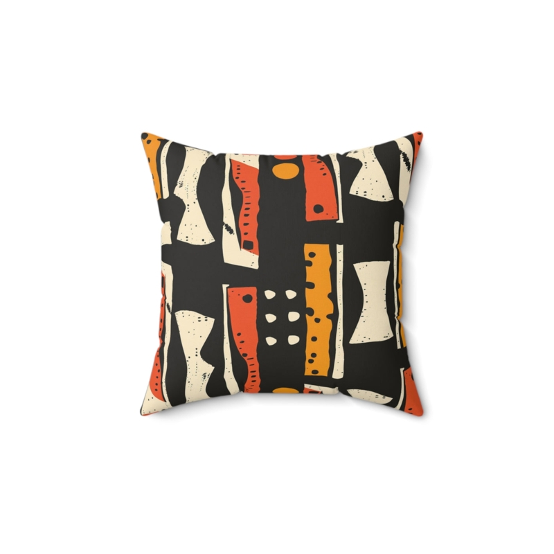 Modern Abstract Throw Pillow - Decorative Spun Polyester Cushion with   Styled By Jasmine Boutique