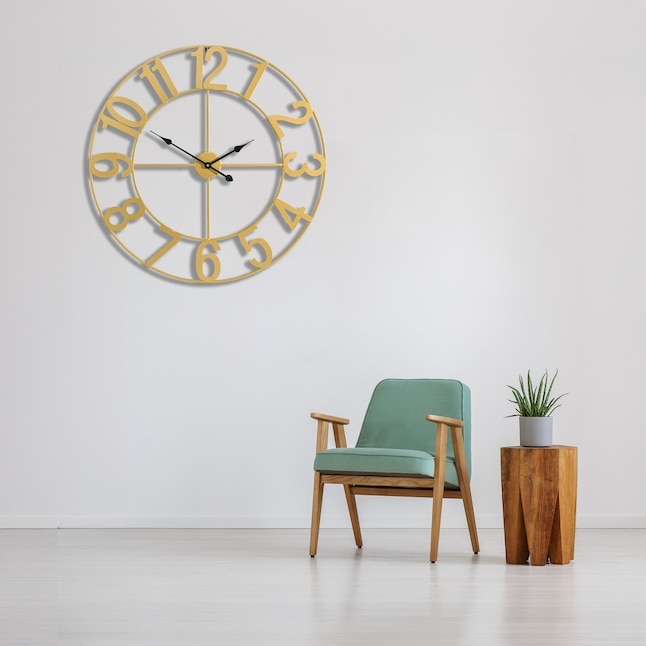 Oversized Wall Clock Decor Ideas Industrial Farmhouse Black Metal