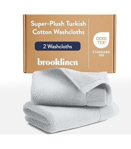 Pewter Grey Plush Hand Towel Stack, Dark Cotton Bath Linens