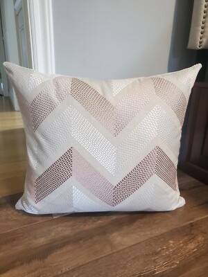 Pillow Cover: Black Corner Tassels Geometric Weave Neutral Bohemian