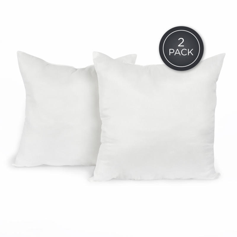 Pillow Insert 2-Pack Square Silhouette Stacked Arrangement
