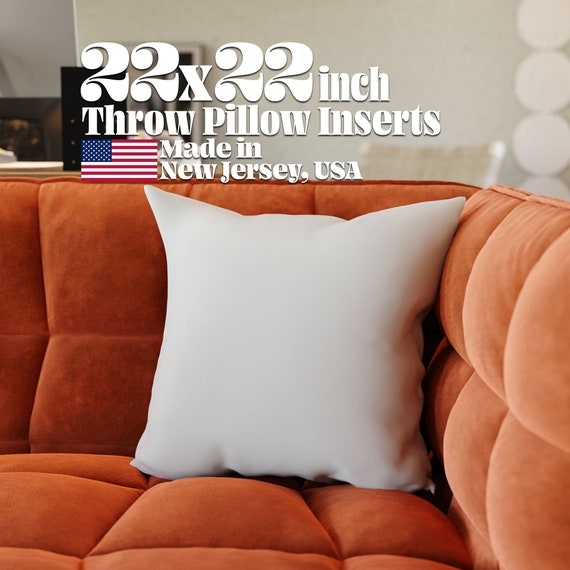 Pillow Insert Bright White Knife Edge Seam Plump Forms