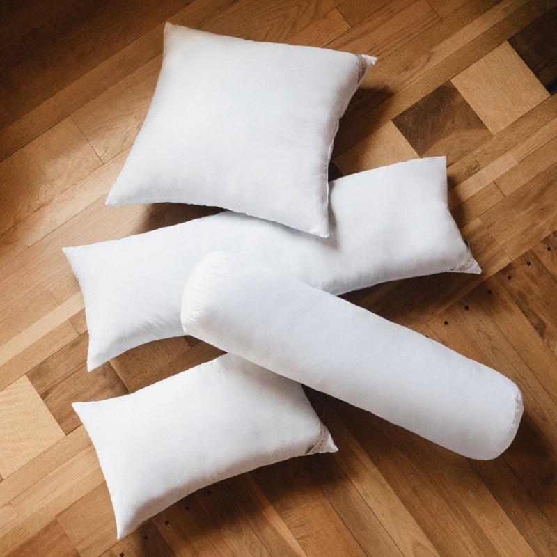 Pillow Insert High Loft Overstuffed Square Cushion Set