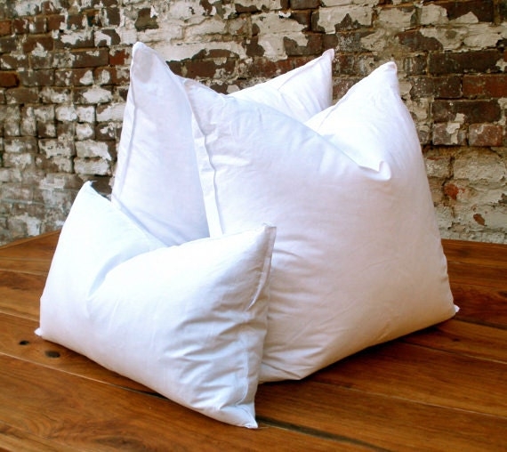 Pillow Insert, High Loft Square Knife Edge Cushion