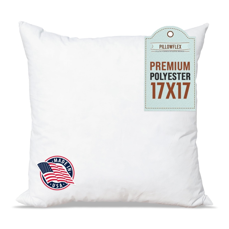 Pillow Insert Knife Edge Seams White Plush Sofa Cushion Filler