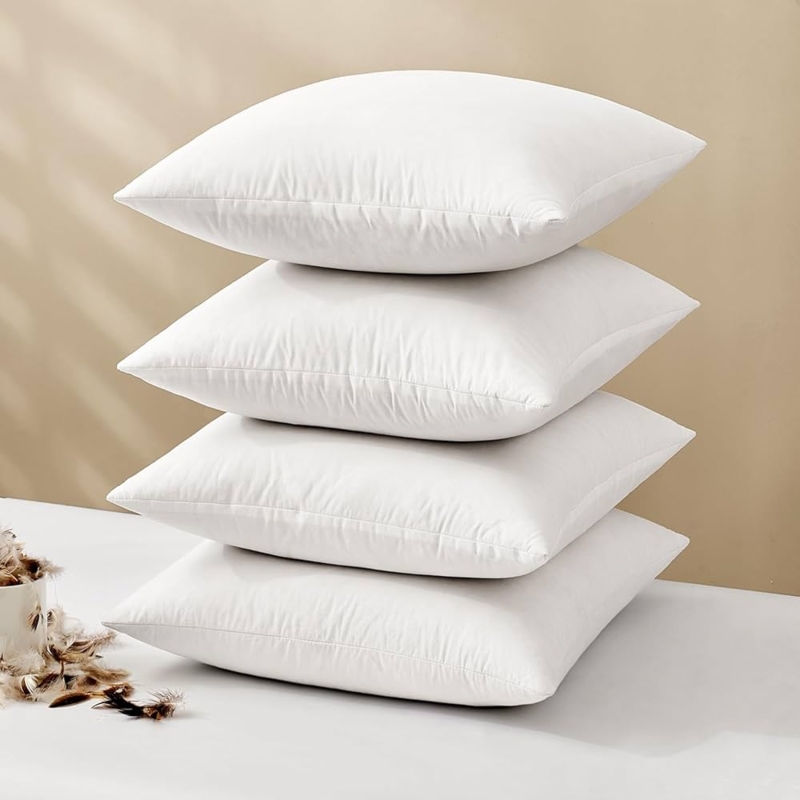 Pillow Insert, Plump Square with Decorative Karate Chop