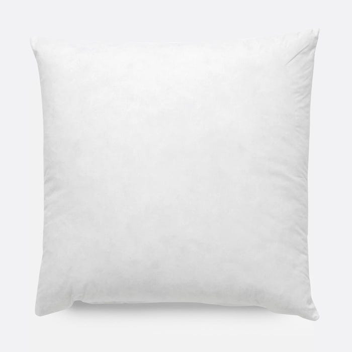 Pillow Insert, Square High Loft Form, White Fabric Cover, Plump Filler