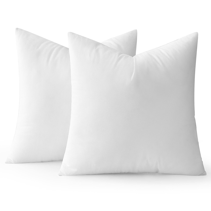 Pillow Insert Zipper Closure White Adjustable Loft Throw Pillow Stuffer