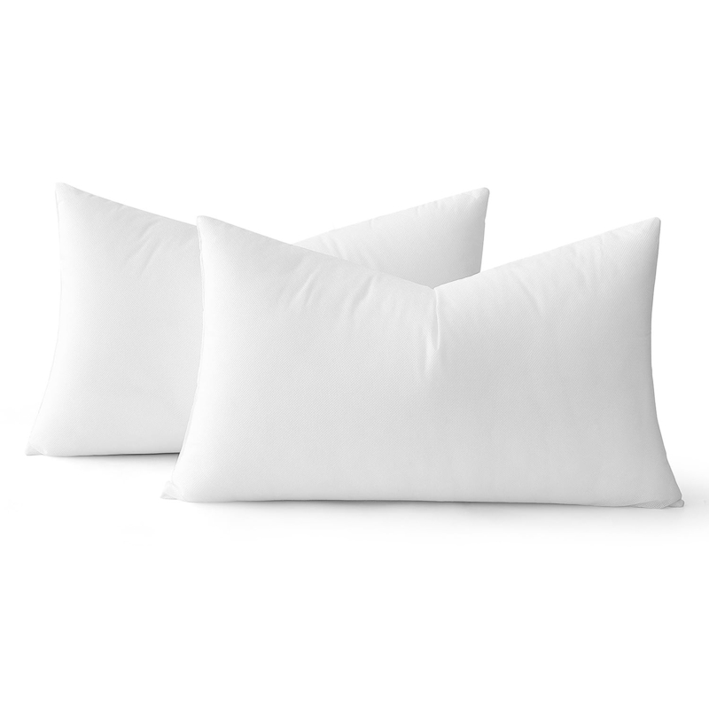 Pillow Inserts, Premium Fluffy High-Loft Fill for Lumbar Support