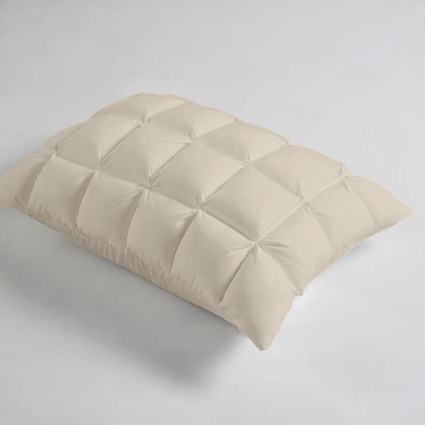 Pillow Sham Linen Like Texture King Size Beige Beige King Size Pillow Sham