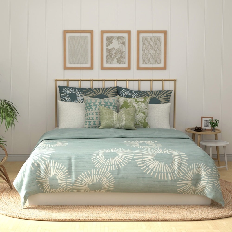 Pillow Shams Forest Green Euro Square Size Traditional Pattern