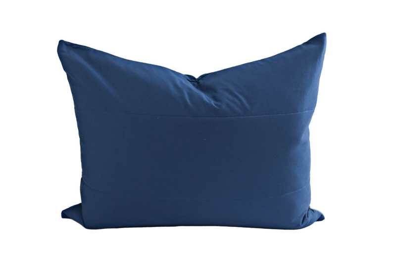Pillow Shams Quilted Grid Contrast Stitching