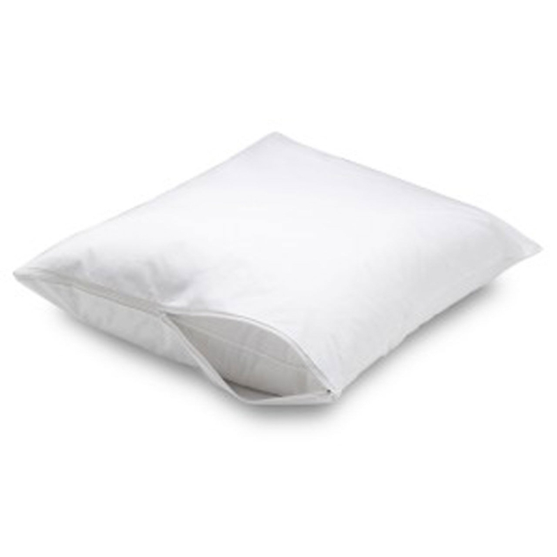 Pillowcase: Woven Texture with Zippered Closure & White Fabric, Set of 3
