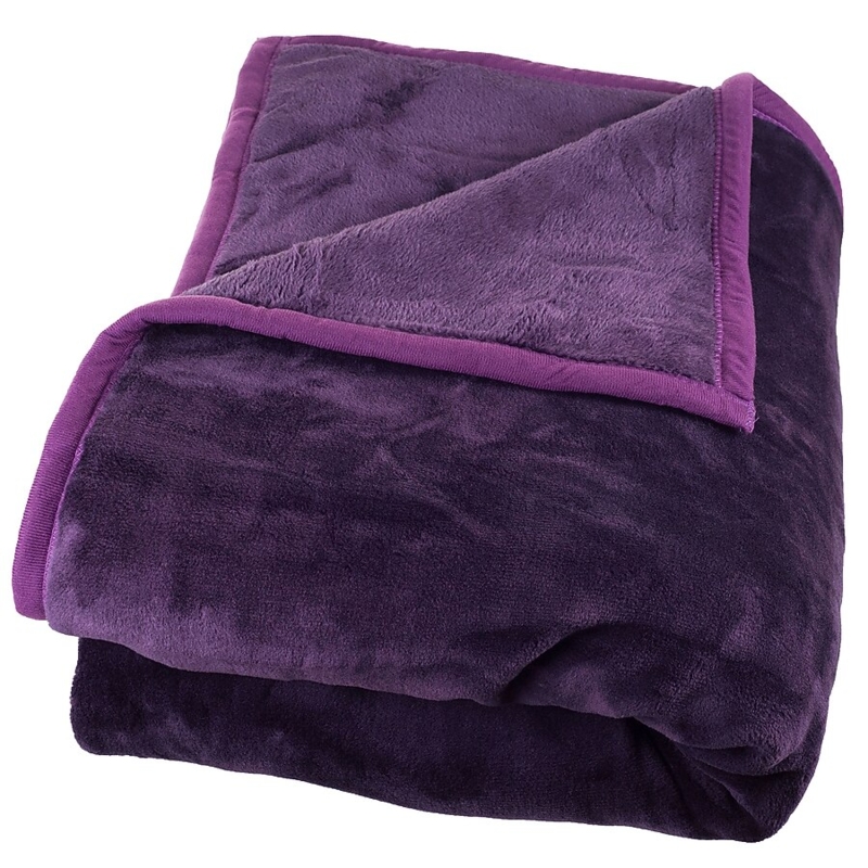 Plush Blanket Stack, Velvety Solid Colors, Jewel Tones, Cozy