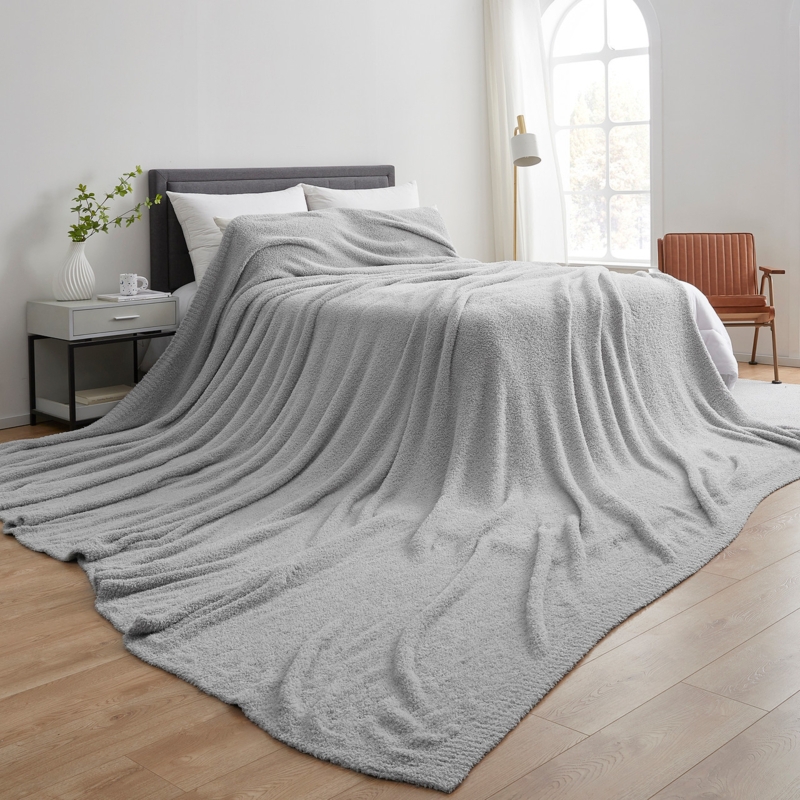 Plush Throw Blanket Extra Long Shaggy Texture Deep Pile Oversized