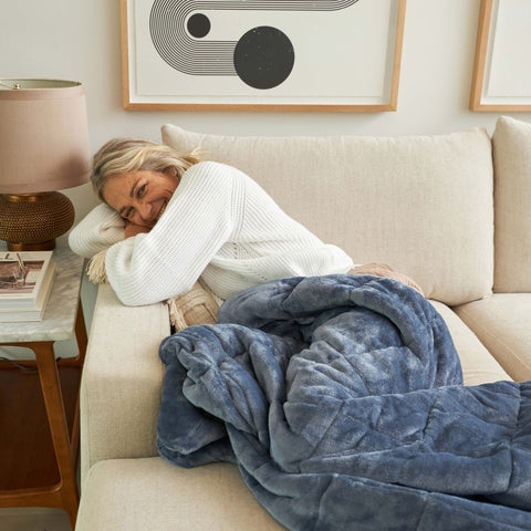 Plush Throw Blanket: Medium Gray High Pile, Cozy Gray Plush Throw Blanket