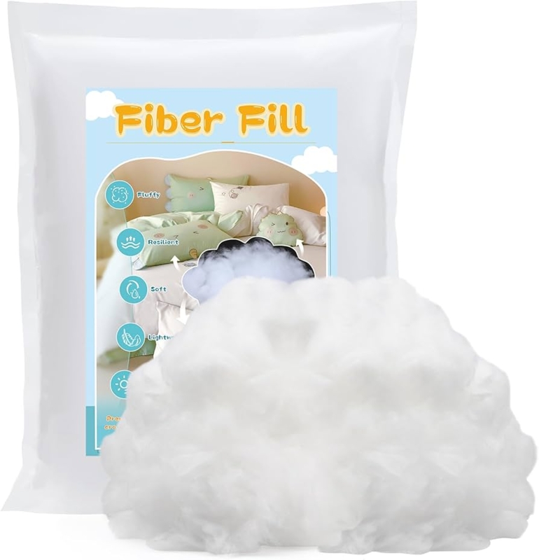 Polyfill Stuffing, White High Resilience for Crochet Crafts