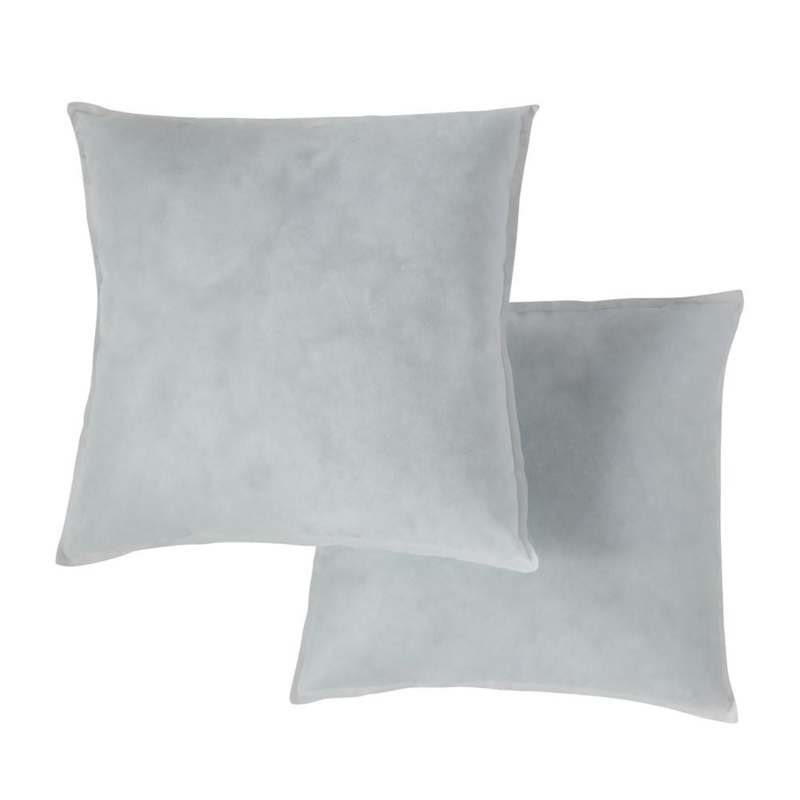 Premium Overfilled Square Pillow Inserts, Set of Two White