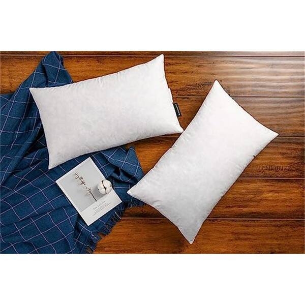 Set of 2 Pillow Inserts, Square Piped Edge Plump Loft