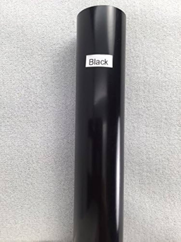 Shower Rod Protector with Split Channel, Matte Black Sleeve