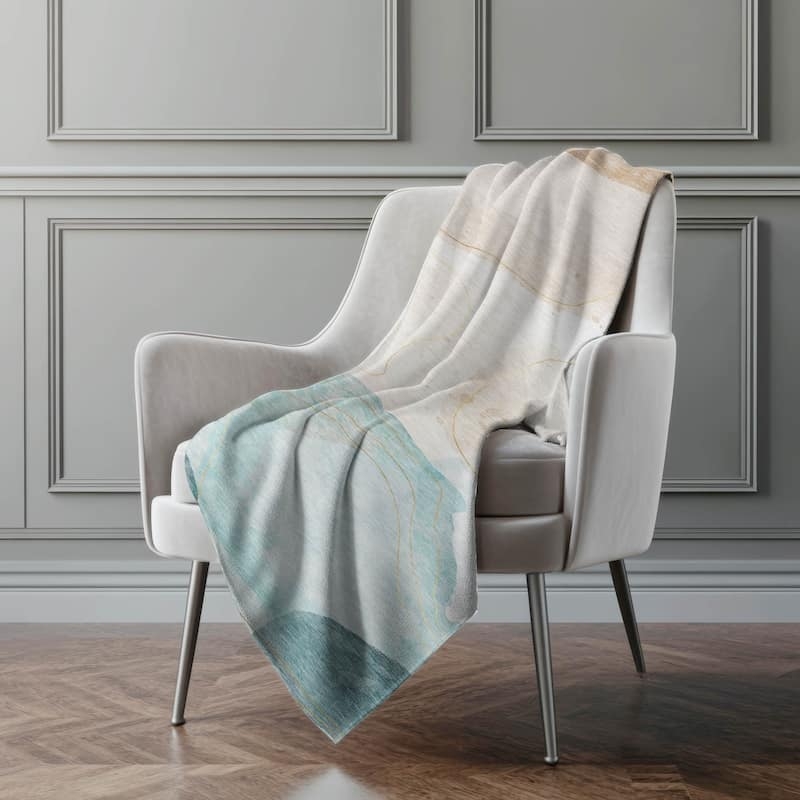 Silver Sherpa Throw Blanket Styling with High Pile Texture
