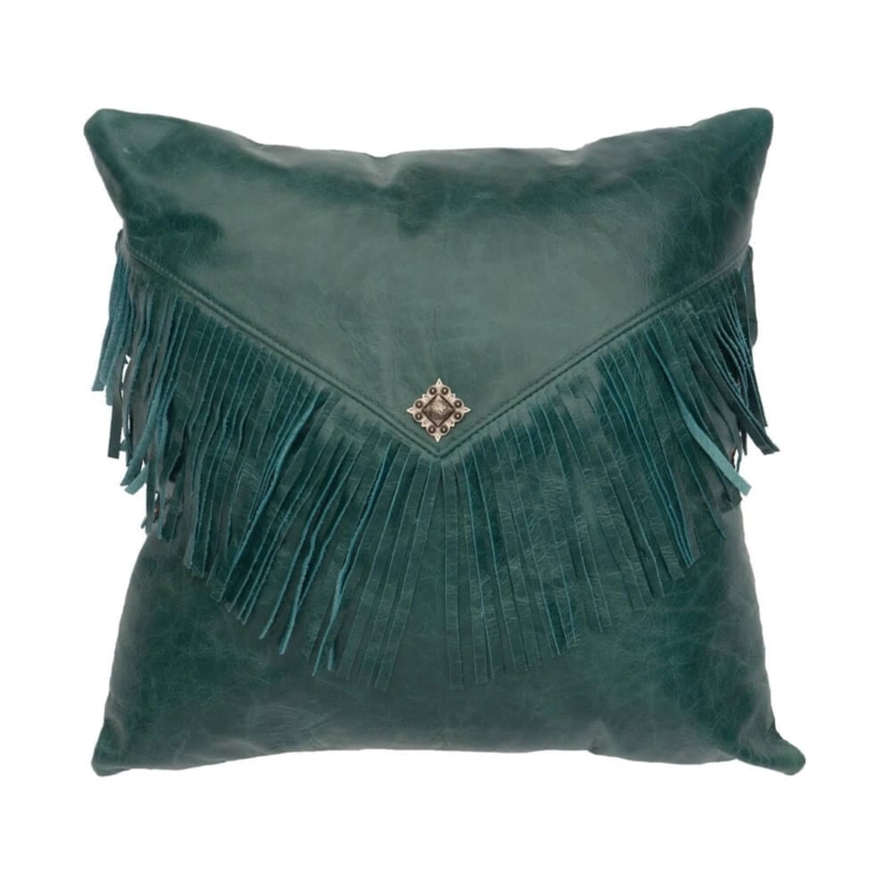 Southwestern Envelope Accent Pillow with Silver Concho and Flap