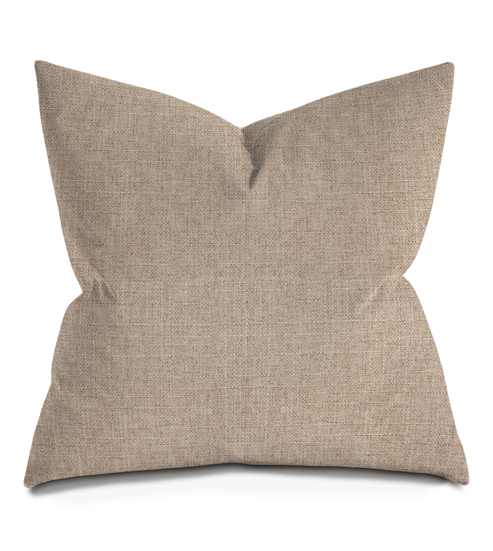 Square Throw Pillow: Woven Fabric with Piped Edges, Classic Style