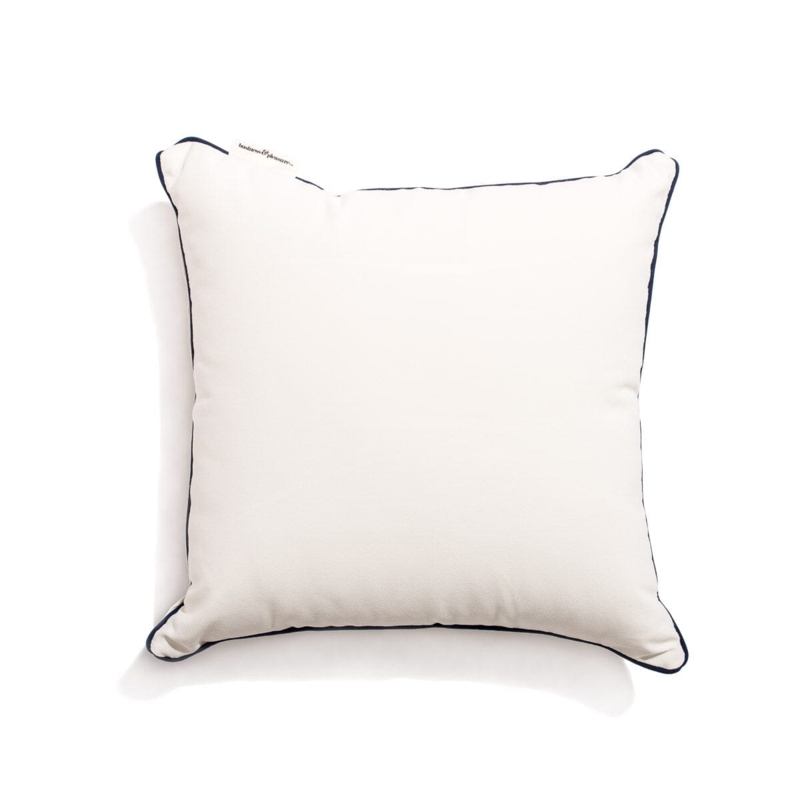 Square Throw Pillows Northlight 20" Cream And Black Twisted Textured Block  Handloom Woven Outdoor Square Throw