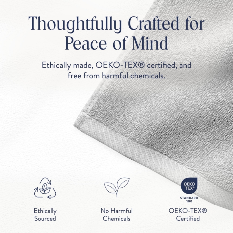 Super-Plush Pewter Grey Hand Towels, High Absorbency 770 GSM