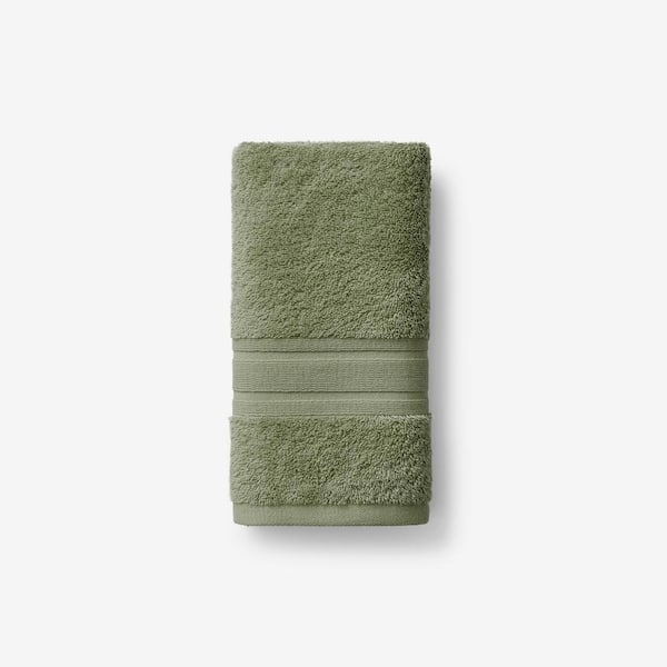 The Company Store Company Cotton Marsh Green Turkish Cotton Single Hand  Towel VK37-HAND-MARSHGRN - The Home Depot