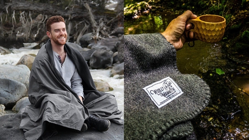 Throw Blanket: Cozy Chunky Knit Outdoor Blanket with Oversized Weave