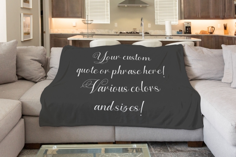 Throw Blanket Cream Woven Cursive Typography Tassel Fringe Farmhouse