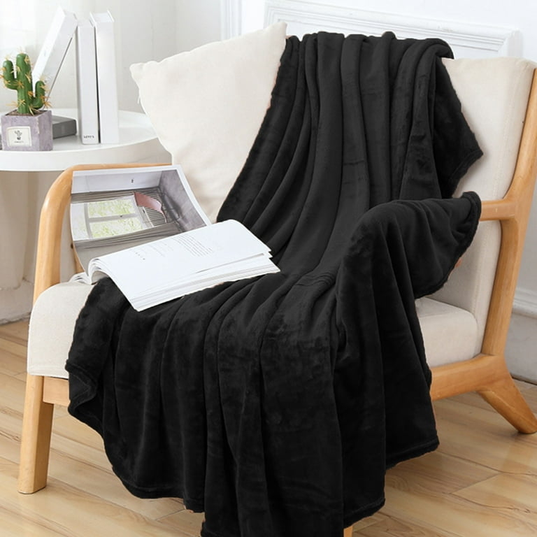 Throw Blanket Dusty Pink Plush Velvety Texture Hemmed Edge Folded