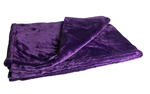Throw Blanket, High Pile Plush Synthetic, Rich Tone Glam Texture