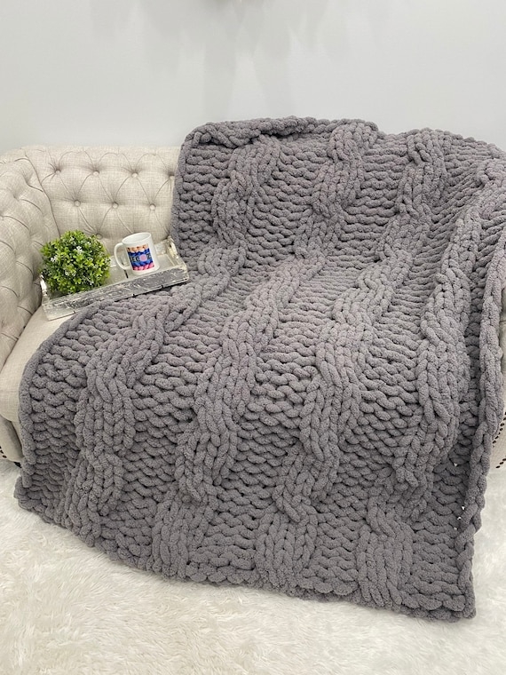 Throw Blanket Oversized Braid Oversized Cable Knit Blanket Aesthetic