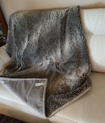 Throw Blanket Reversible Sherpa Texture Plush Fleece Boho Style