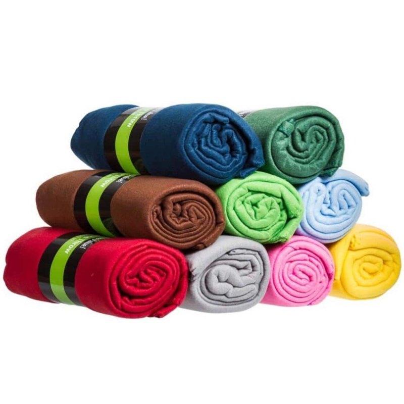 Throw Blanket Set Multicolored Fleece Plush Texture Assorted Colors Stack